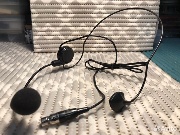 Микрофон петличный с оголовьем