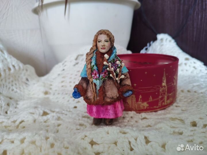 Ватные елочные игрушки СССР