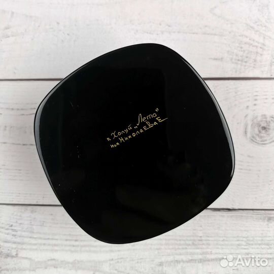 Шкатулка лаковая миниатюра Холуй Лето бабочка