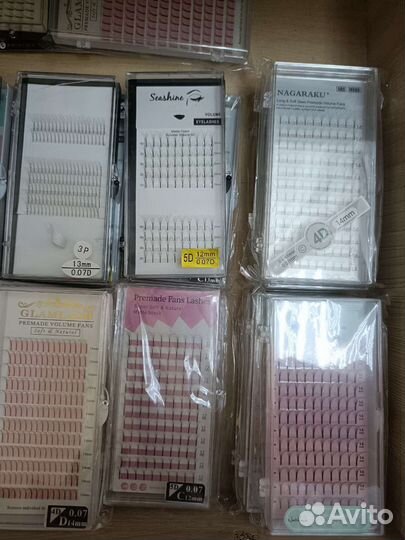 Ресницы для наращивания пучки