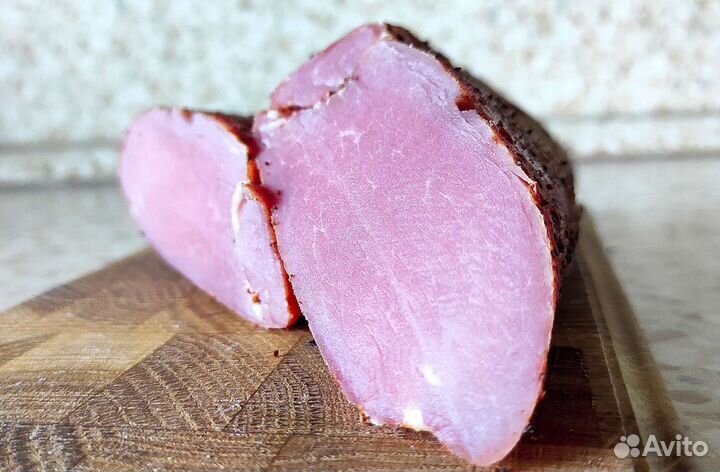 Сырокопченая свиная вырезка. Домашнего копчения