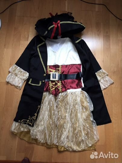 Костюм пирата для девочки/женщины размер 42/44