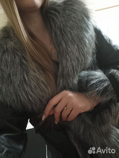 Кожаная куртка женская новая