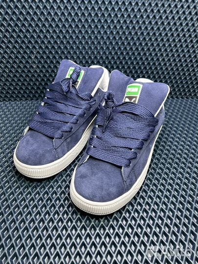 Кроссовки puma suede xl navy 41-45 замшевые