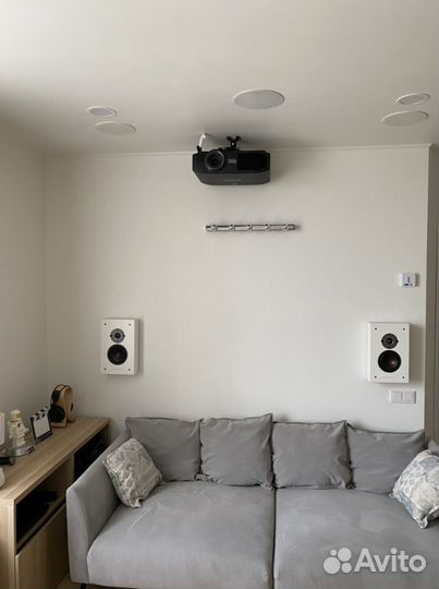 Домашний кинотеатр под ключ: Проектор, Экран, 5.1