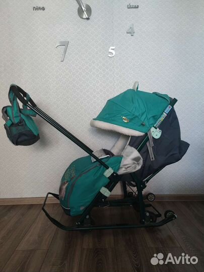 Детские санки коляска ника