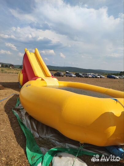 Водный батут горка