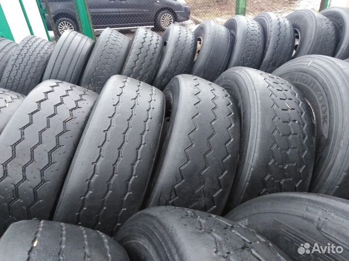 Прицепные шины Б/у 385/65 R22.5 Hankook