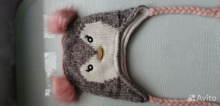 Шапка зимняя для девочки 50 52