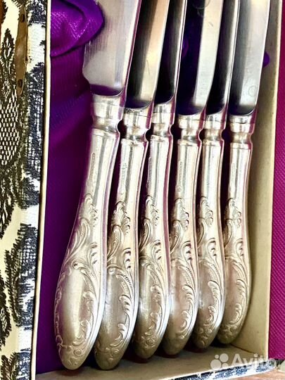 Набор столовых приборов мельхиор СССР