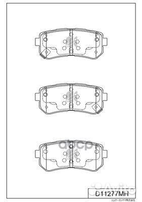 Колодки тормозные дисковые задние hyudai creta