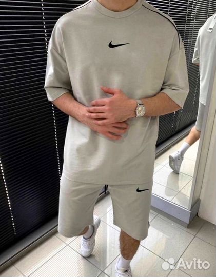 Мужской спортивный костюм Nike футболка с шортами
