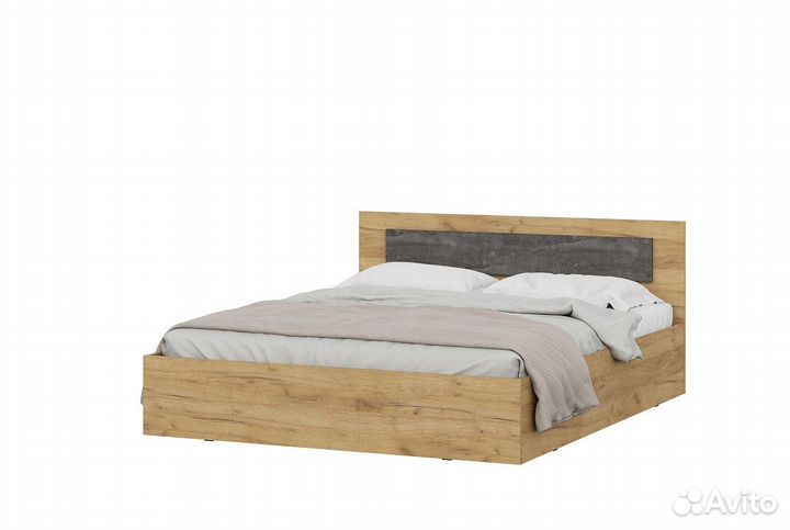 Кровать бежевая 1,6м