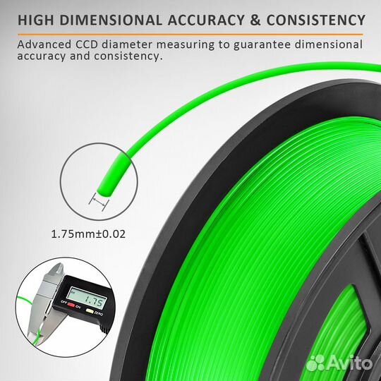 Пластик для 3d принтера PLA Зеленый
