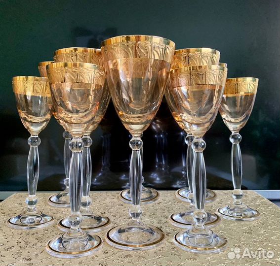 Набор бокалов и рюмок Богемия Чехия