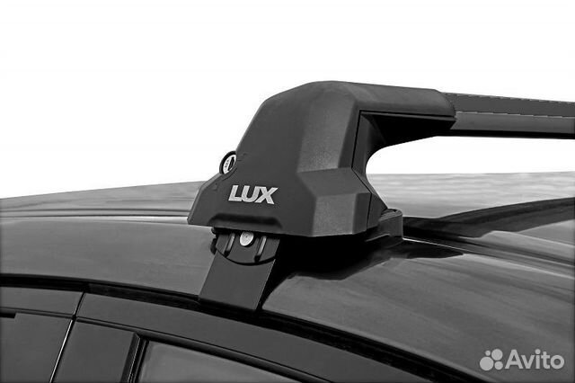 Багажник LUX city на Kia Rio седан 2017- черный