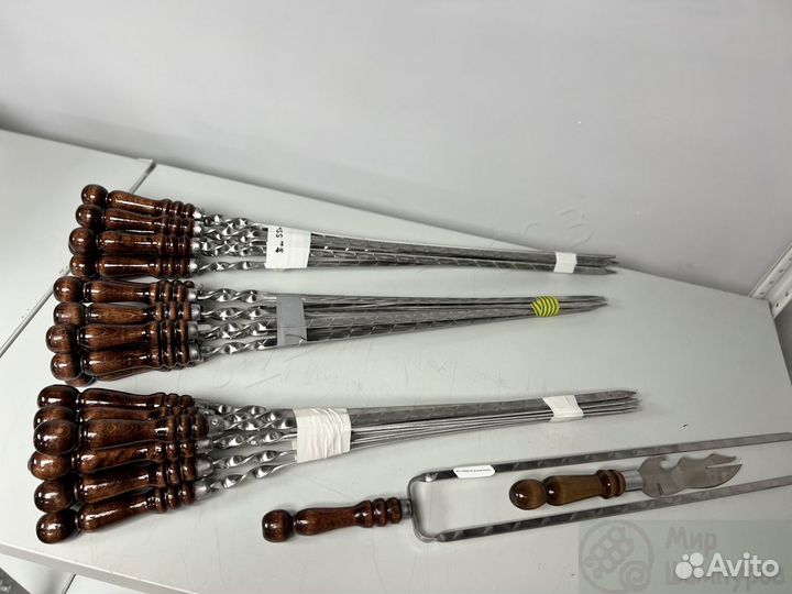 Шампура с деревянной ручкой