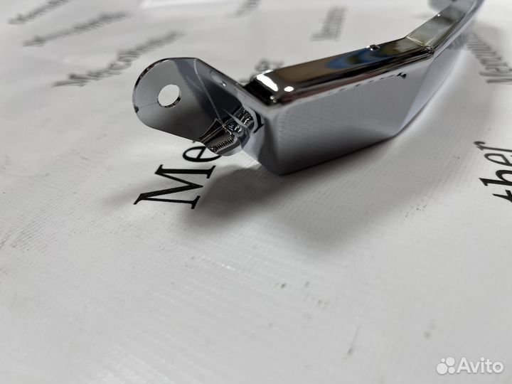 Молдинг хром решётки бампера левый Мерседес 212 63