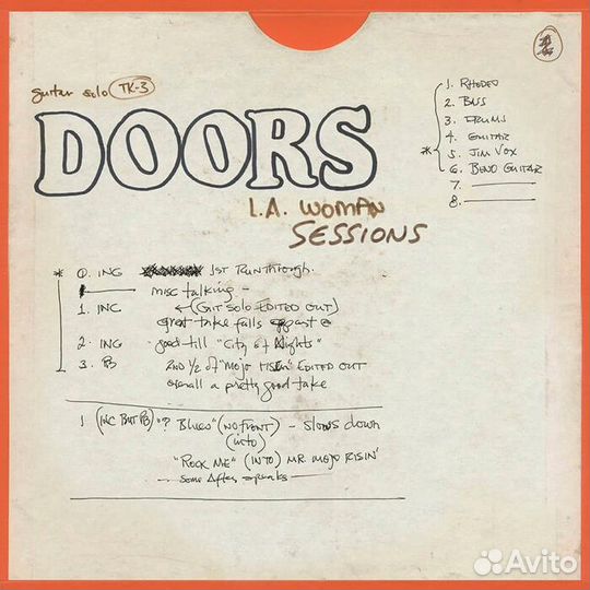 Виниловая пластинка doors THE - LA woman sessions