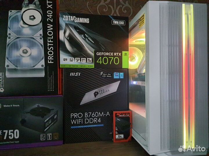 Мощный Пк RTX 4070+ Core i5 13500/32GB/SSD1TB/WiFi