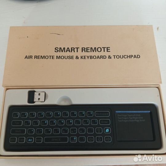 Универс-й пульт. touchpad, клавиатура, аэромышь