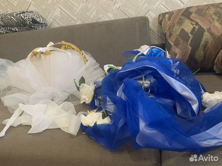 Свадебные украшения на машину