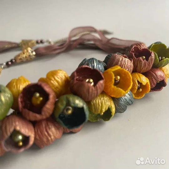 Бижутерия серьги и колье