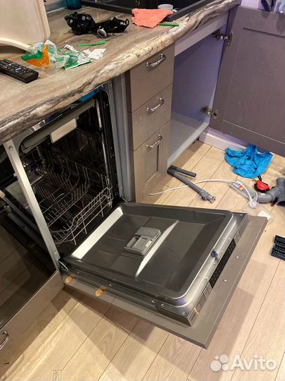 Установка посудомоечной машины, бытовой техники