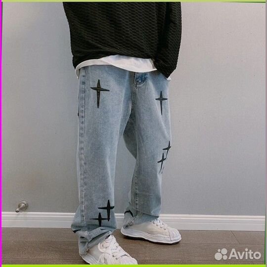 Штаны карго Y2K с крестами (Номер партии: 49661)