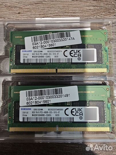 Оперативная память DDR5 sodimm 16GB samsung