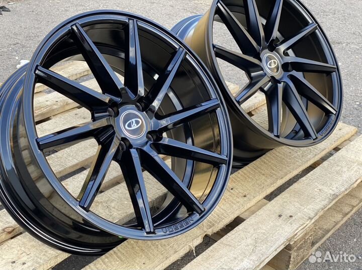 Диски R17 вертушки черные 4-98 цо 58,6