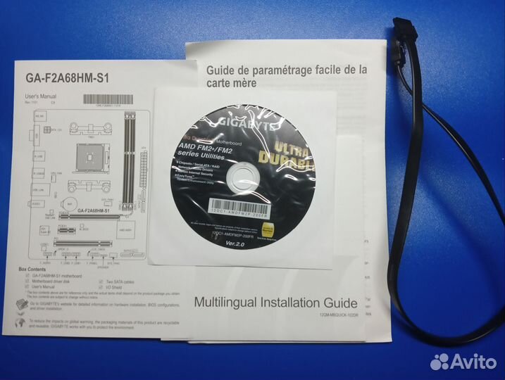 Материнская плата gigabyte F2A68HM-S1 socket FM2+