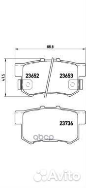 К-т дисков. тормоз. колодок P28039 Brembo