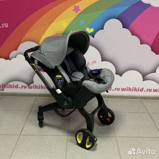 Коляска-автолюлька Darex 4в1, цвет серый