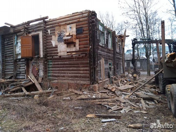 Снос домов разбор строений