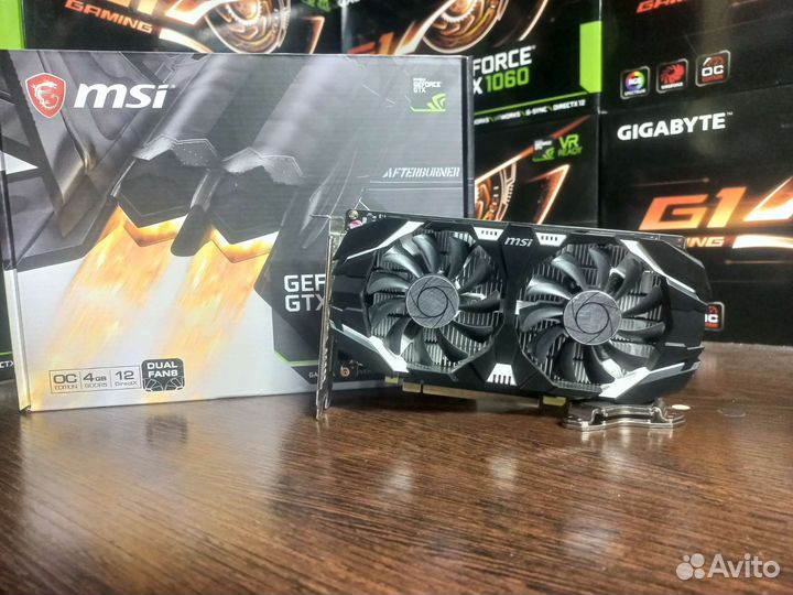Видеокарта MSI gtx 1050 ti OC 4GB
