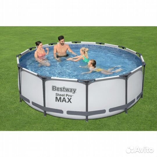 Бассейн 366 х 100 см Steel Pro Max