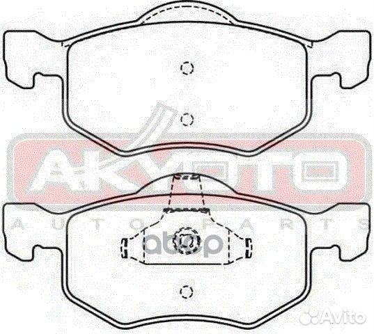 Колодки тормозные дисковые передние mazda tribu