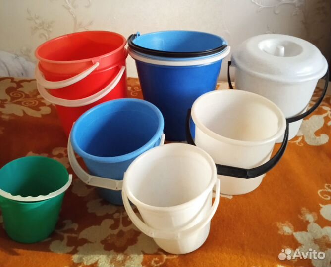 Ведра пластиковые, новые, немного б\у