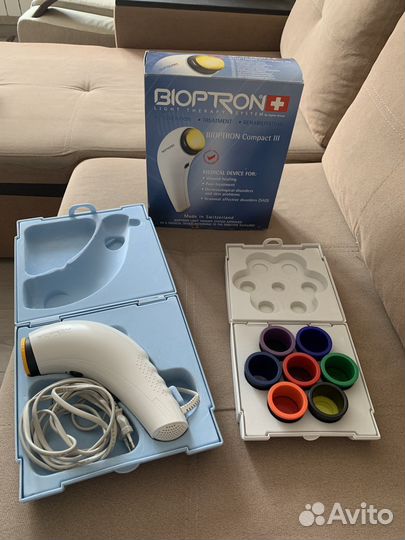 Лампа биоптрон zepter и линзы для цветотерапии