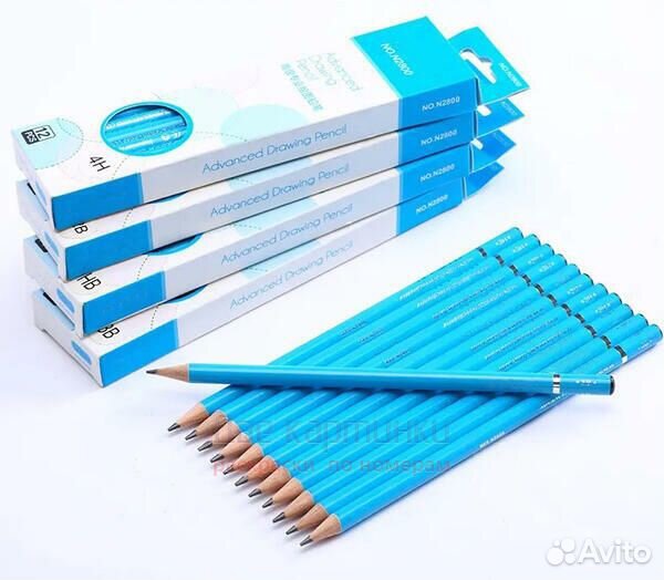 Набор простых карандашей 12 шт. B