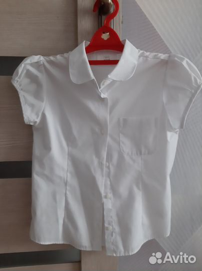Рубашки школьные для девочки 8-9 лет