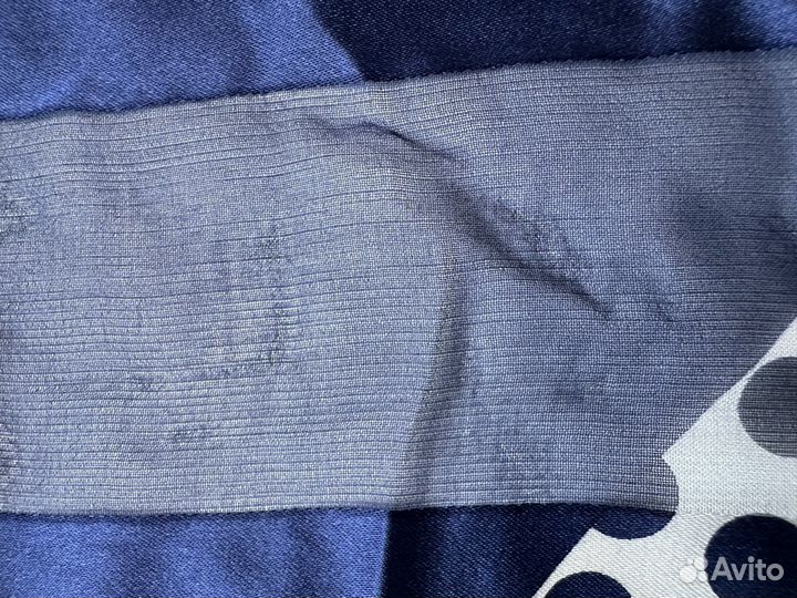 Christian Dior шелковый платок винтаж синий