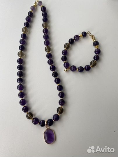 Комплект из аметиста