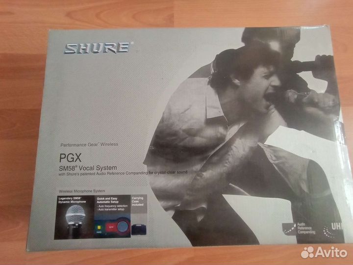 Радиомикрофон shure pgx sm58