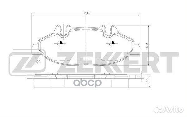 Колодки торм. диск. передн. MB Viano (639) 03