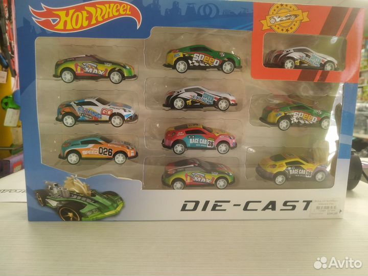 HotWHeels Die-cast машинки 10шт