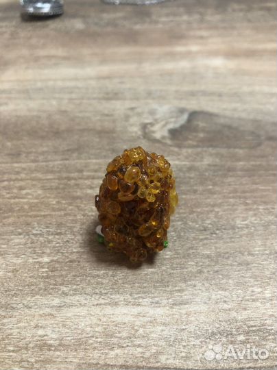 Статуэтка сова из янтаря