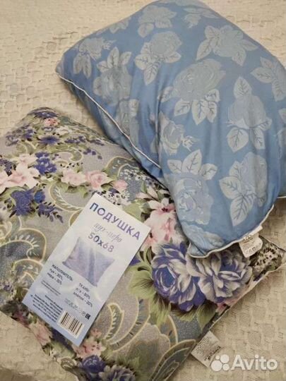 Подушки пух и шторы