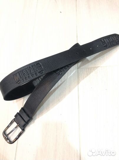 Мужской кожаный ремень Mustang